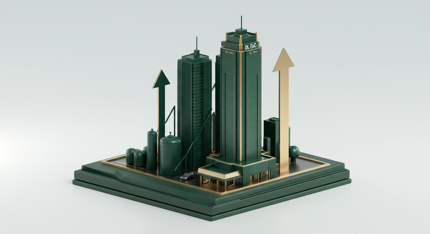 DL이앤씨 투자 분석 AI 일러스트