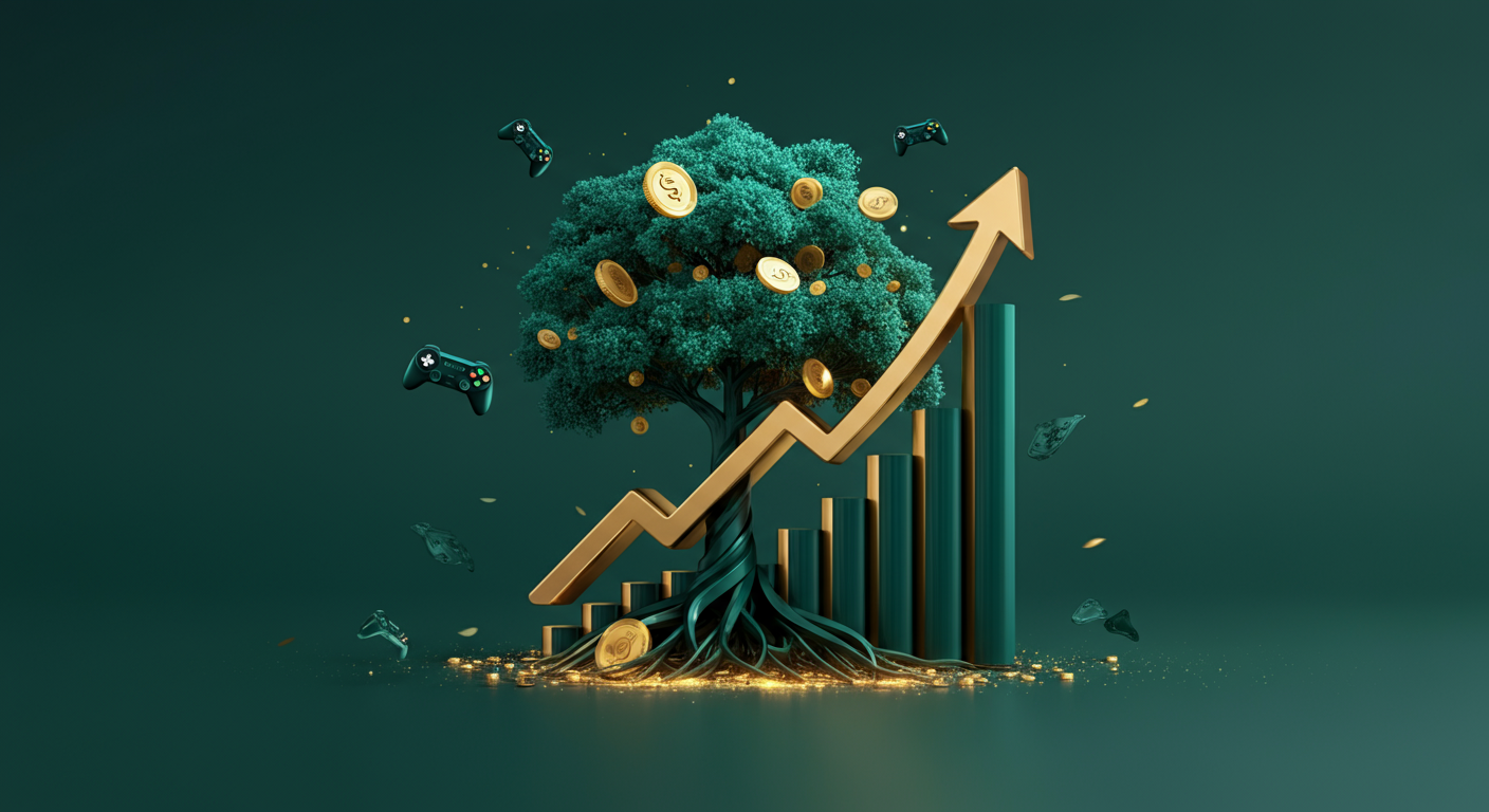 넷마블 투자 분석 AI 일러스트