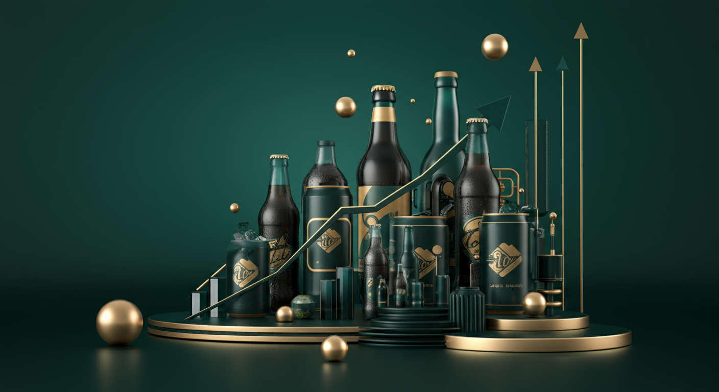 롯데칠성 투자 분석 AI 일러스트