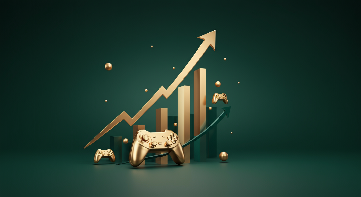 크래프톤 투자 분석 AI 일러스트