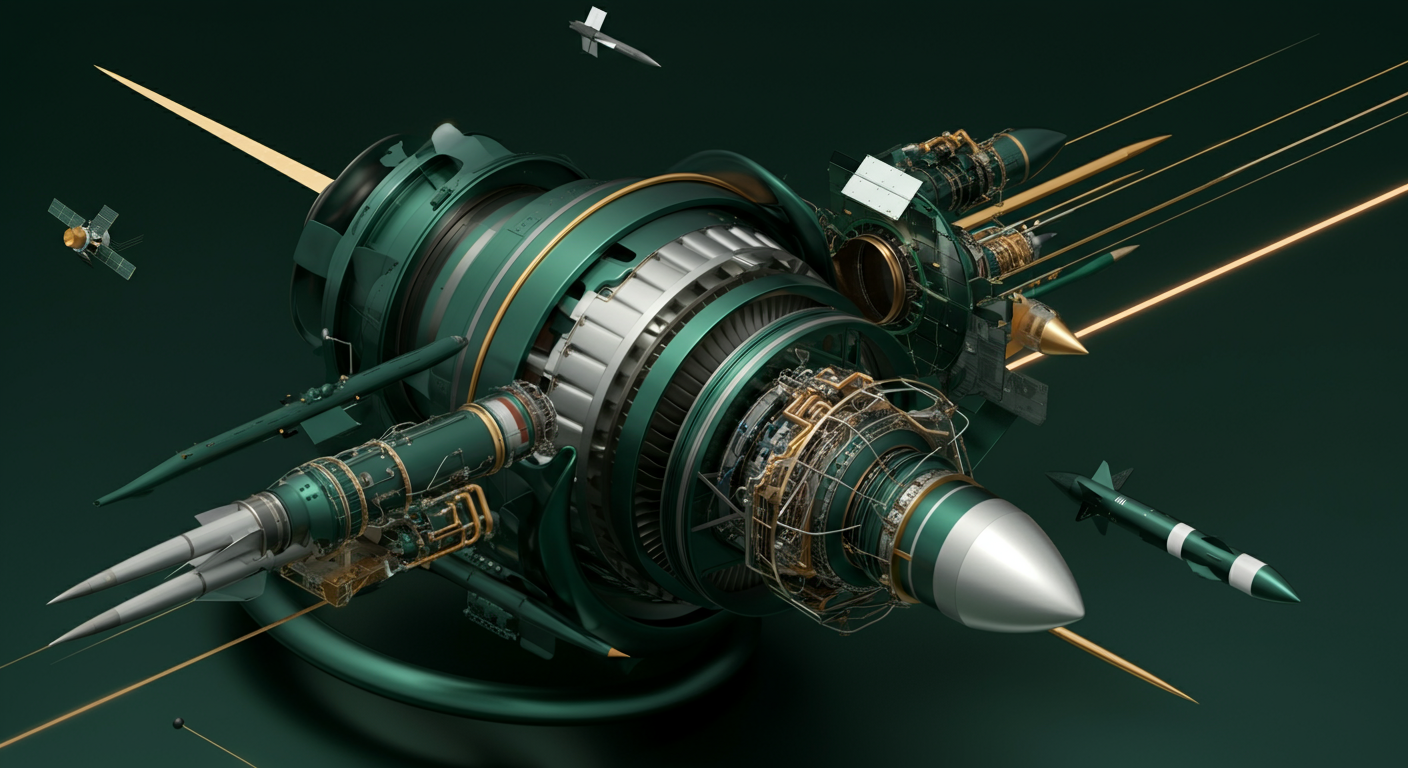 한화에어로스페이스 투자 분석 AI 일러스트