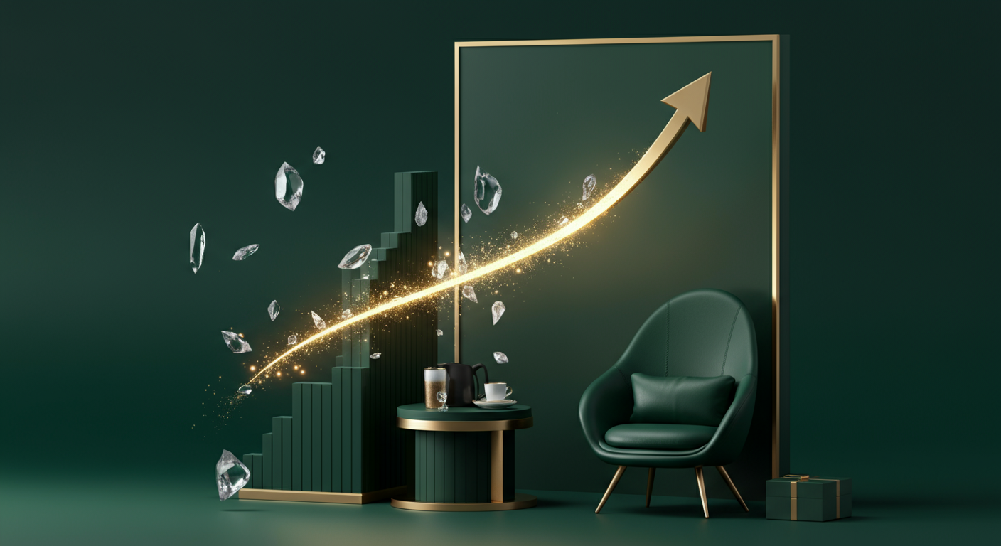 호텔신라 투자 분석 AI 일러스트