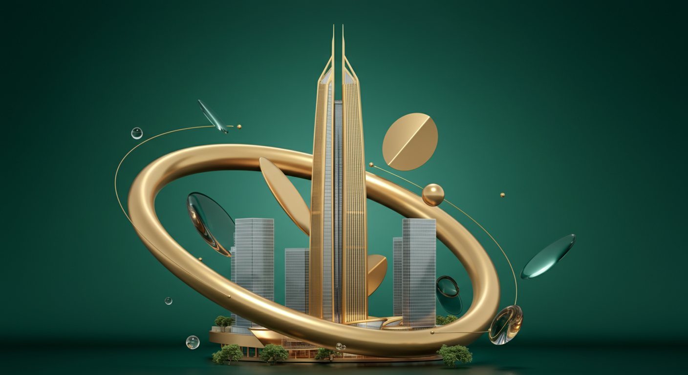 HDC현대산업개발 투자 분석 AI 일러스트