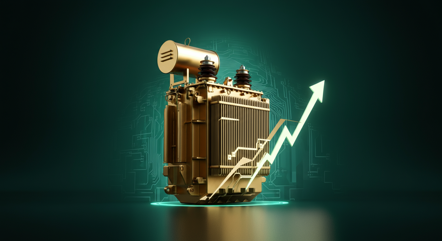 HD현대일렉트릭 투자 분석 AI 일러스트