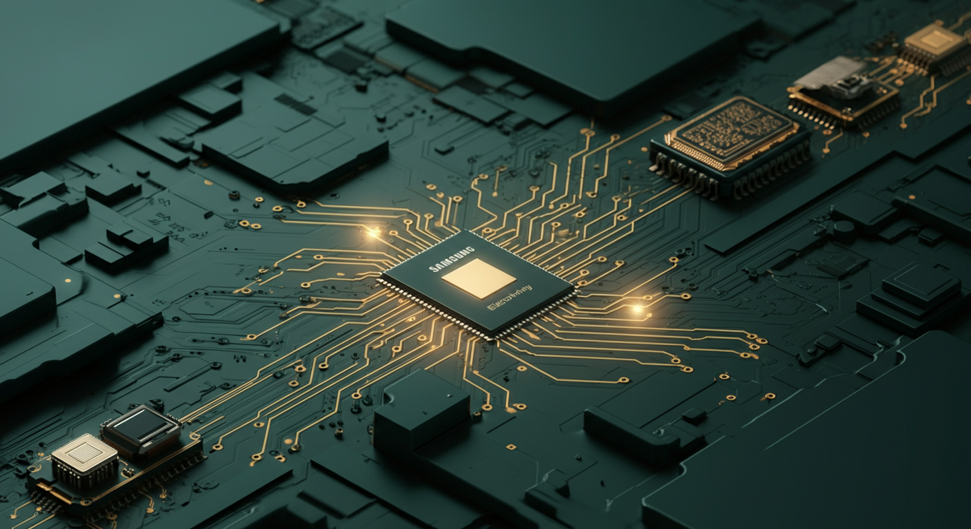 삼성전기 투자 분석 AI 일러스트