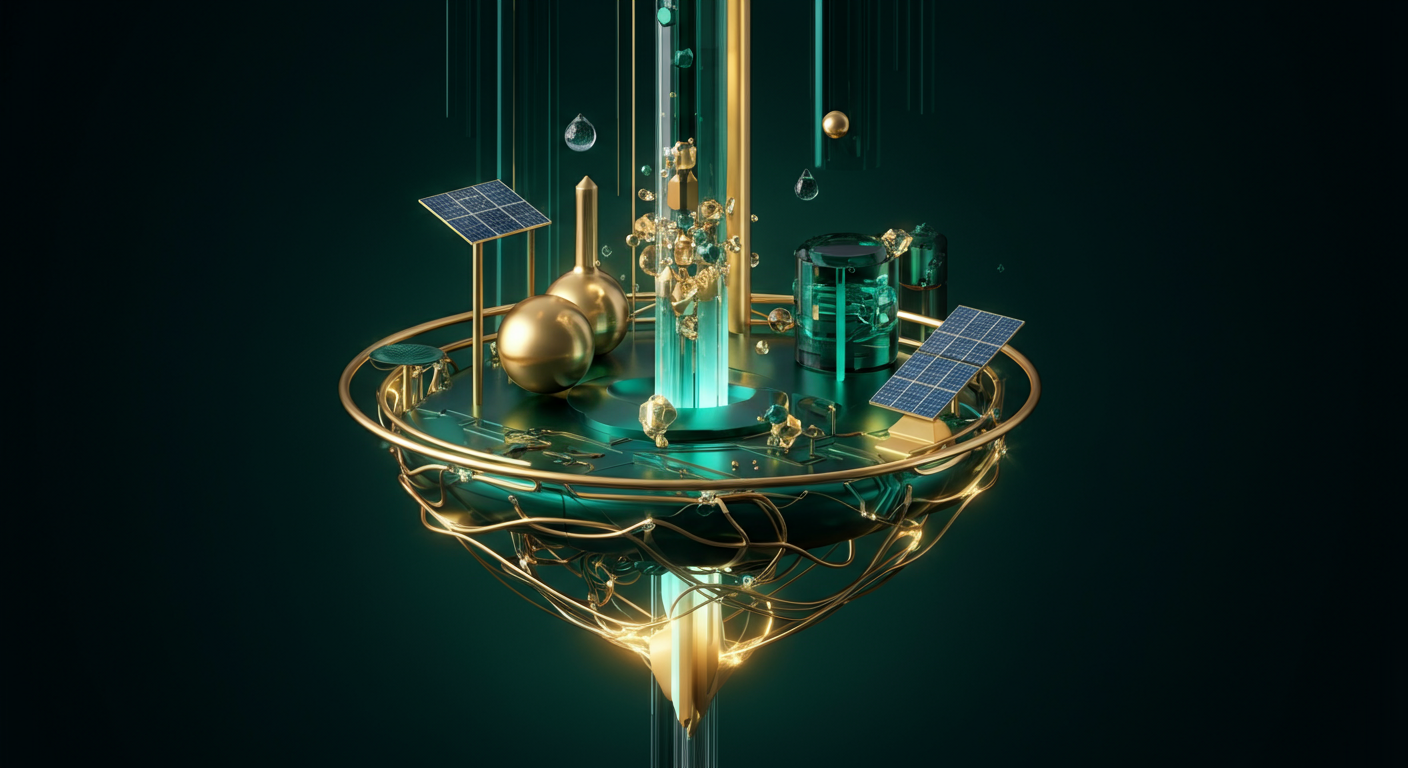 한화솔루션 투자 분석 AI 일러스트