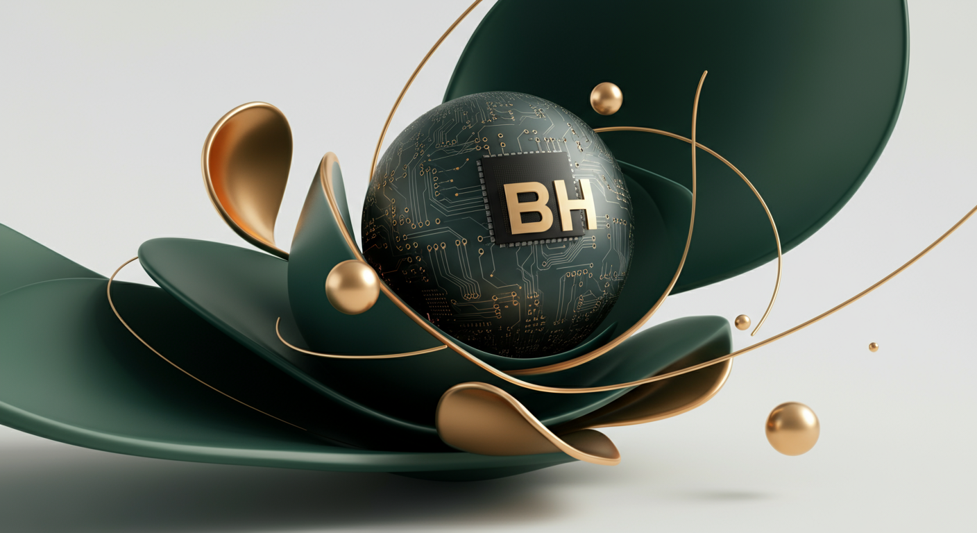 비에이치 투자 분석 AI 일러스트