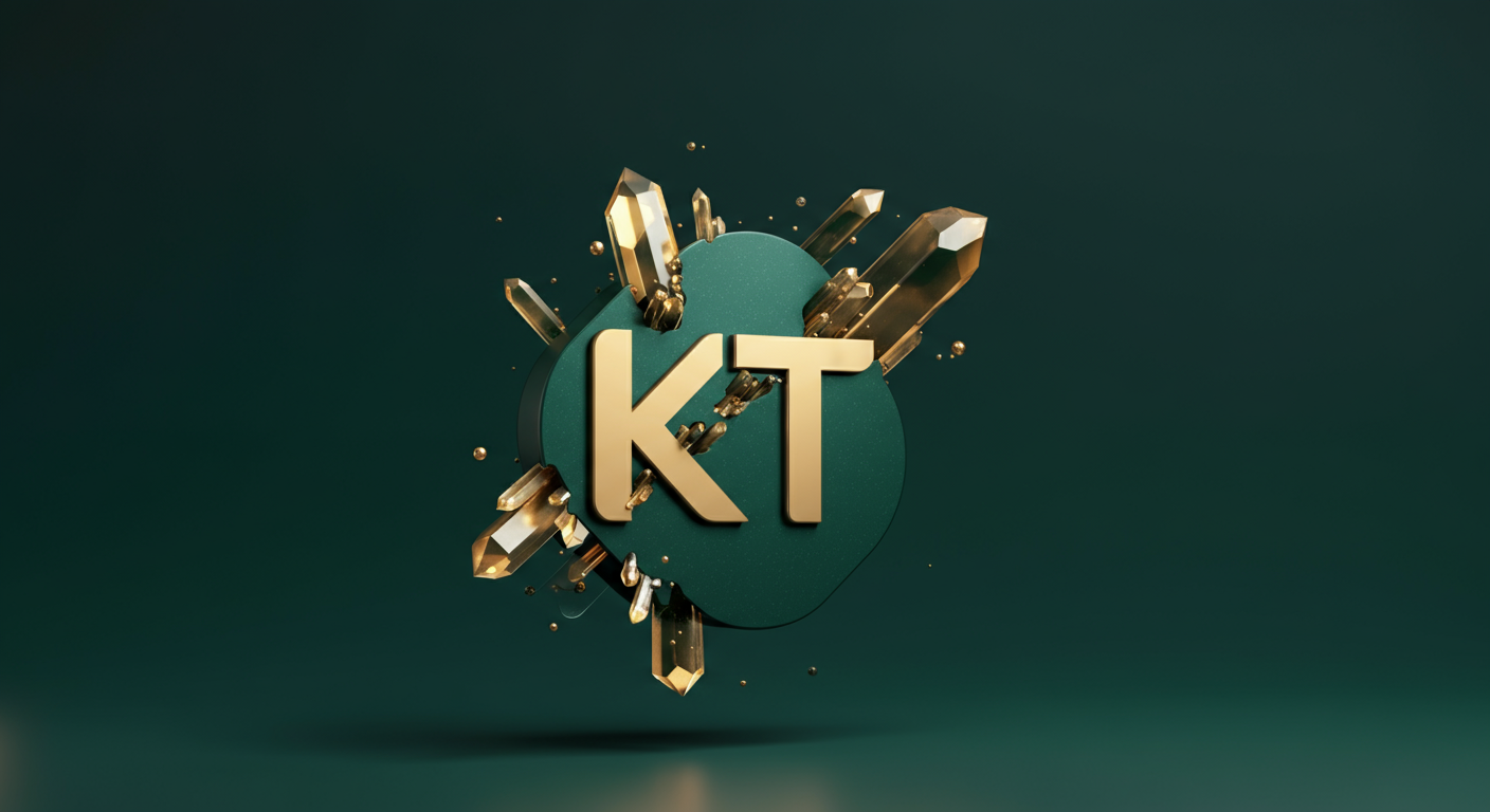 KT 투자 분석 AI 일러스트
