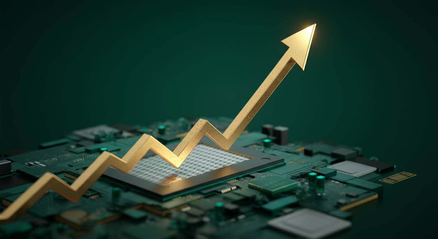 SK하이닉스 투자 분석 AI 일러스트